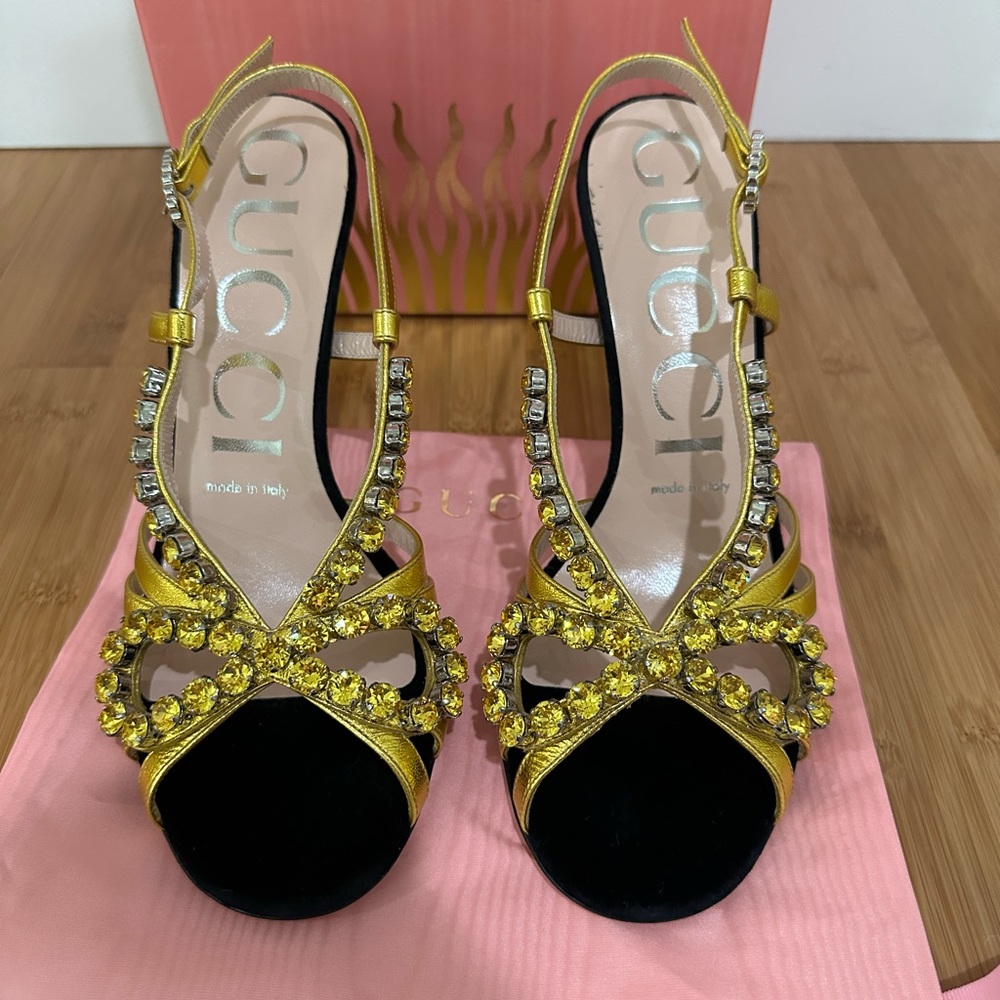 Gucci Crystal Sandals - Picture 2 of 10